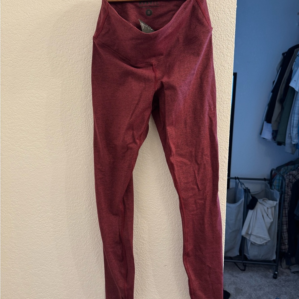 NOBULL Burgundy Athletic Leggings